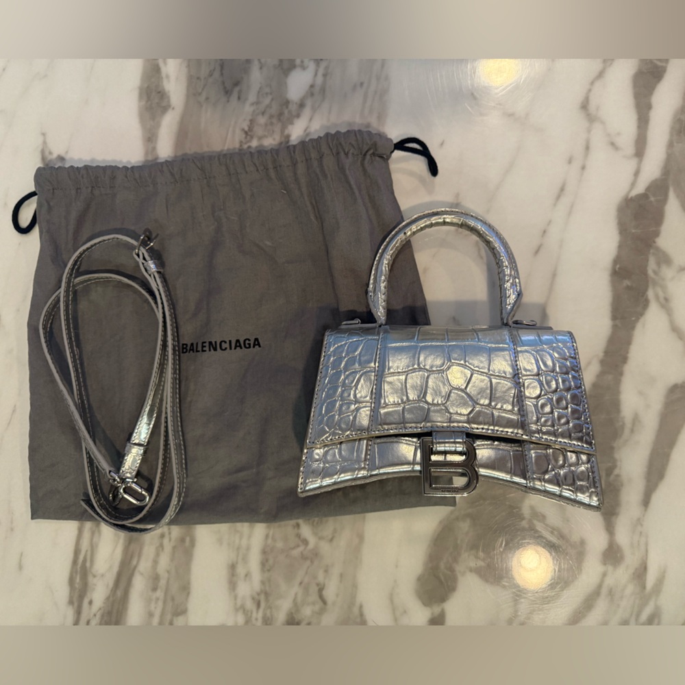 Balenciaga Metallic Silver x small Bag